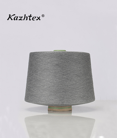 泰克蘇州功能面料用耐氧化銀纖維棉紗定紡32S深灰色